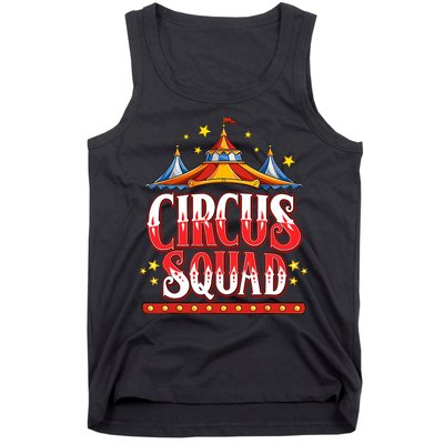 Circus Squad Event Carnival Staff Birthday Party Theme Show Tank Top