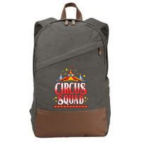 Circus Squad Event Carnival Staff Birthday Party Theme Show Cotton Canvas Backpack