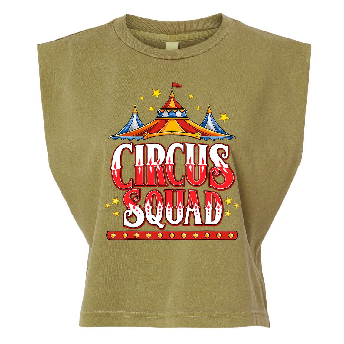Circus Squad Event Carnival Staff Birthday Party Theme Show Garment-Dyed Women's Muscle Tee