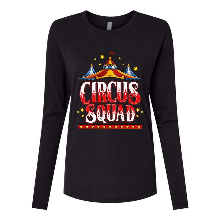 Circus Squad Event Carnival Staff Birthday Party Theme Show Womens Cotton Relaxed Long Sleeve T-Shirt