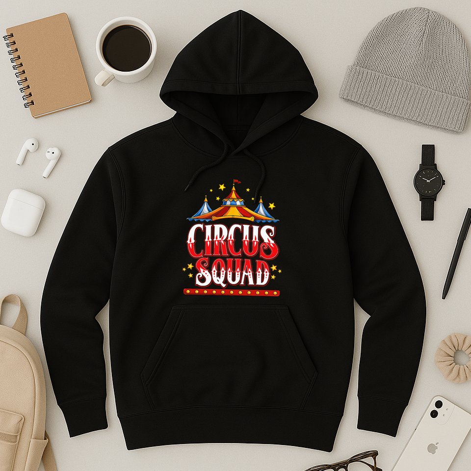 Circus Squad Event Carnival Staff Birthday Party Theme Show Hoodie