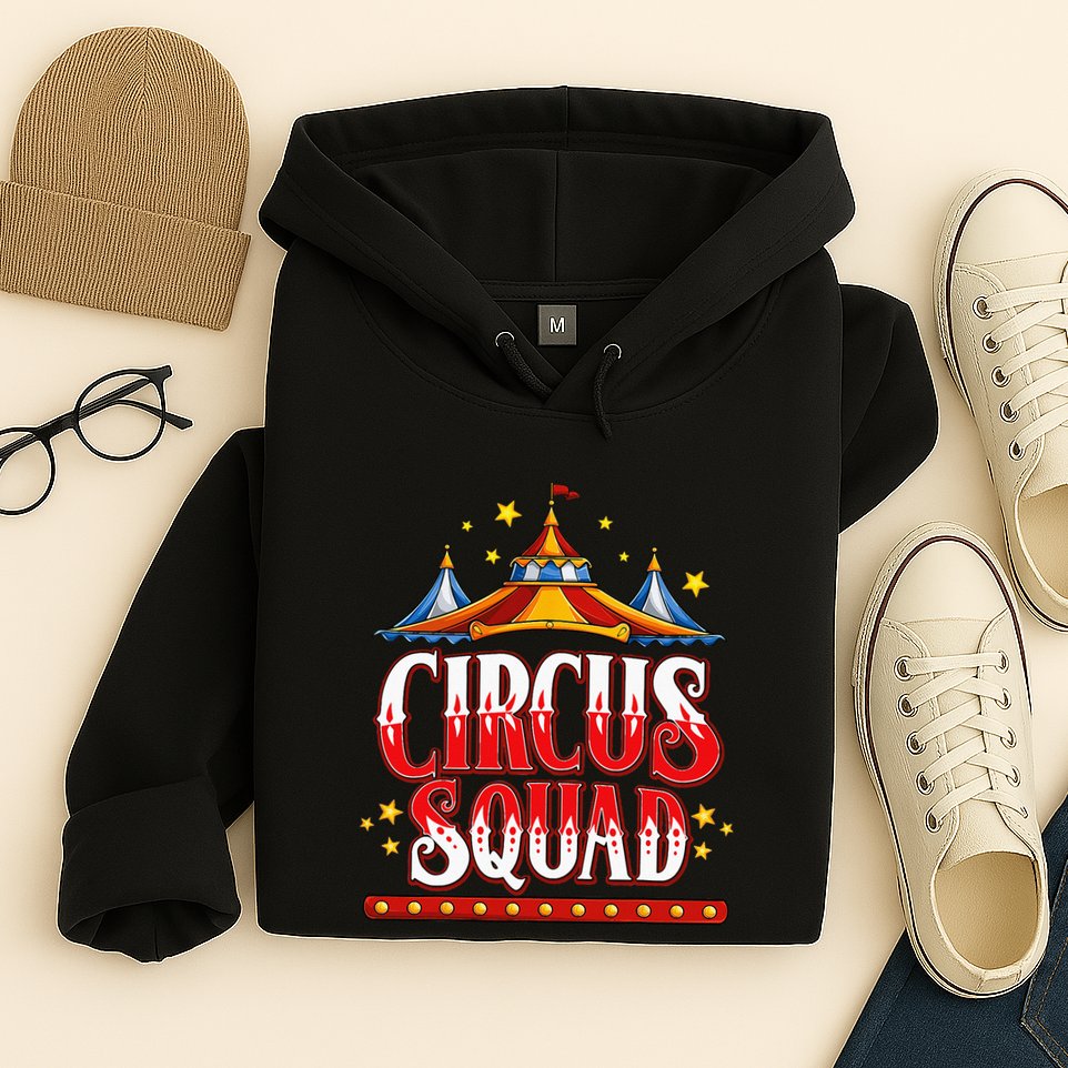 Circus Squad Event Carnival Staff Birthday Party Theme Show Hoodie