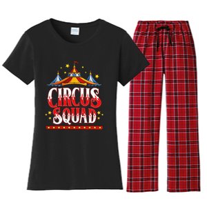 Circus Squad Event Carnival Staff Birthday Party Theme Show Women's Flannel Pajama Set