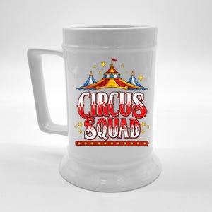 Circus Squad Event Carnival Staff Birthday Party Theme Show Beer Stein