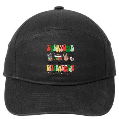Christmas Slp Everyone Communicates Differently 7-Panel Snapback Hat