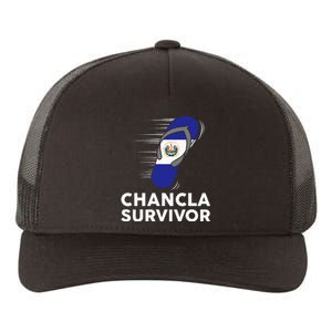 Chancla Survivor El Salvador Funny Salvadoran Flag Spanish Yupoong Adult 5-Panel Trucker Hat