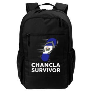 Chancla Survivor El Salvador Funny Salvadoran Flag Spanish Daily Commute Backpack