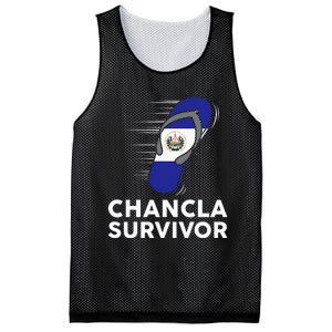 Chancla Survivor El Salvador Funny Salvadoran Flag Spanish Mesh Reversible Basketball Jersey Tank