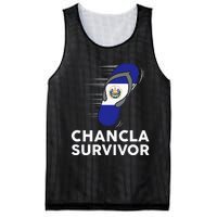 Chancla Survivor El Salvador Funny Salvadoran Flag Spanish Mesh Reversible Basketball Jersey Tank