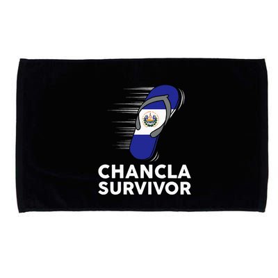 Chancla Survivor El Salvador Funny Salvadoran Flag Spanish Microfiber Hand Towel