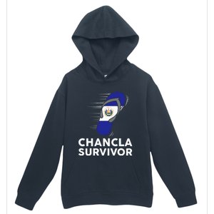 Chancla Survivor El Salvador Funny Salvadoran Flag Spanish Urban Pullover Hoodie