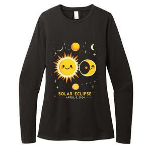 Cute Solar Eclipse April 8 2024 Event Gift Womens CVC Long Sleeve Shirt