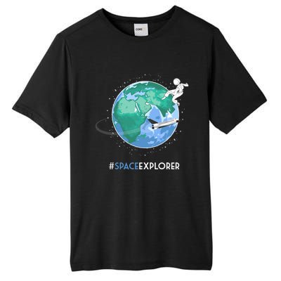 Cool Space Explorer Shuttle Astronaut Earth Cute Gift Tall Fusion ChromaSoft Performance T-Shirt