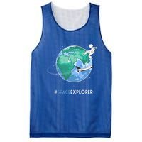 Cool Space Explorer Shuttle Astronaut Earth Cute Gift Mesh Reversible Basketball Jersey Tank