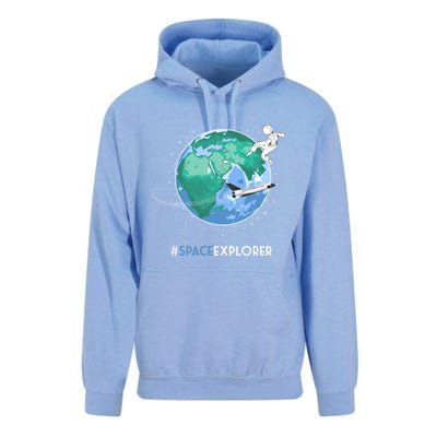 Cool Space Explorer Shuttle Astronaut Earth Cute Gift Unisex Surf Hoodie