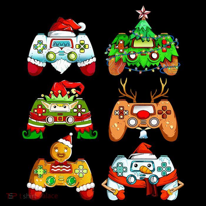 Christmas Santa Elf Gaming Controllers Snowman Button