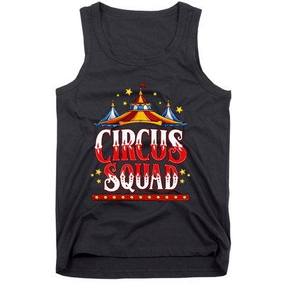 Circus Squad Event Carnival Staff Birthday Party Theme Show Tank Top