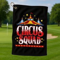 Circus Squad Event Carnival Staff Birthday Party Theme Show Golf Towel