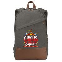 Circus Squad Event Carnival Staff Birthday Party Theme Show Cotton Canvas Backpack