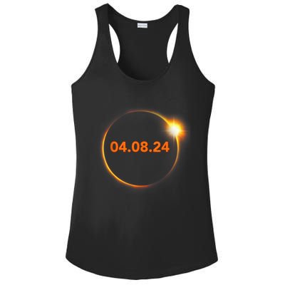 Cool Solar Eclipse 2024 Ladies PosiCharge Competitor Racerback Tank