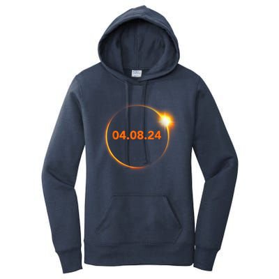 Cool Solar Eclipse 2024 Women's Pullover Hoodie