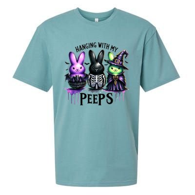 Cute Spooky Easter Bunny Clipart Easter Peeps Halloween Sueded Cloud Jersey T-Shirt