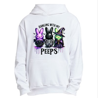 Cute Spooky Easter Bunny Clipart Easter Peeps Halloween Urban Pullover Hoodie