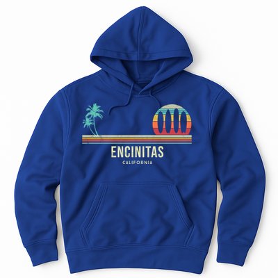 California Surf Encinitas Vintage Surf Board Surfer Meaningful Gift Hoodie