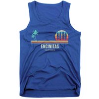 California Surf Encinitas Vintage Surf Board Surfer Meaningful Gift Tank Top