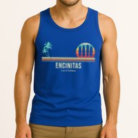 California Surf Encinitas Vintage Surf Board Surfer Meaningful Gift Tank Top