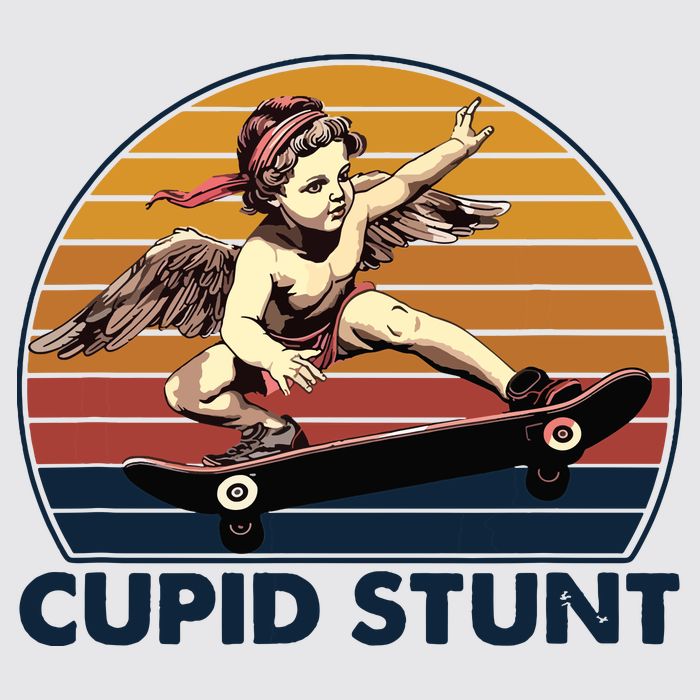 Cupid Stunt Embarrassing Womens Funnel Neck Pullover Hood
