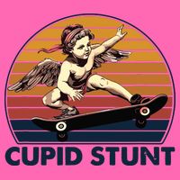 Cupid Stunt Embarrassing Stripe Pom Pom Beanie