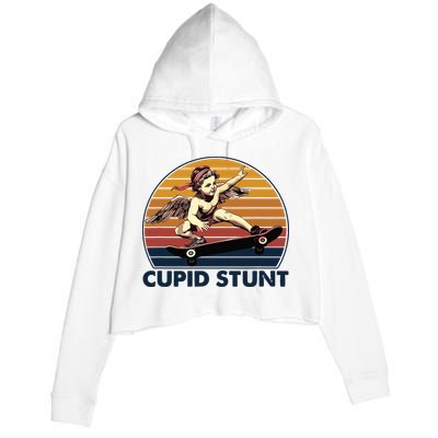 Cupid Stunt Embarrassing Crop Fleece Hoodie