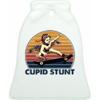 Cupid Stunt Embarrassing Ceramic Bell Ornament