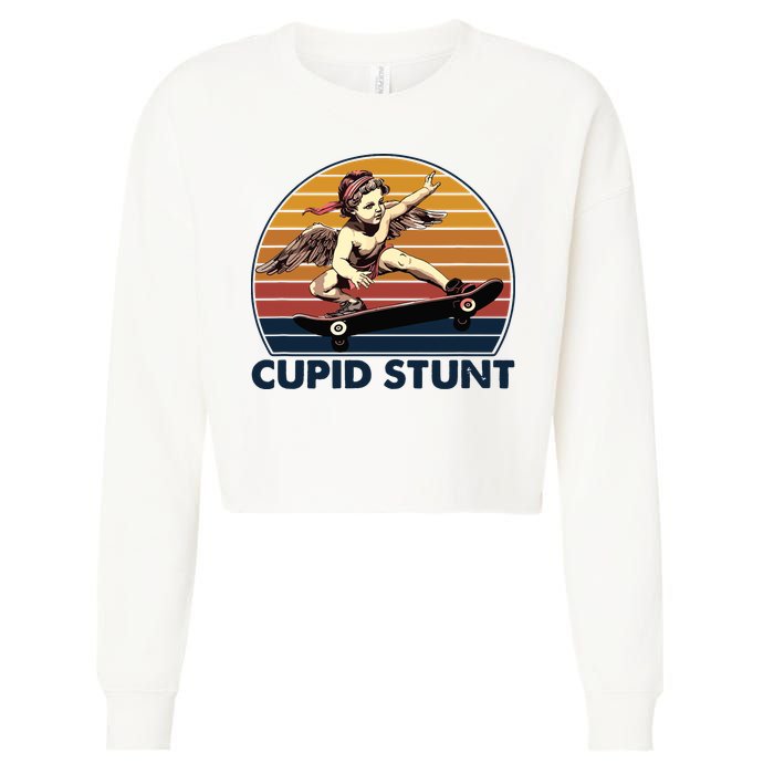 Cupid Stunt Embarrassing Cropped Pullover Crew