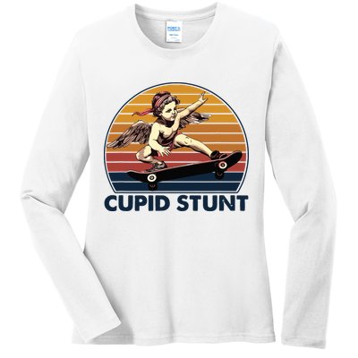 Cupid Stunt Embarrassing Ladies Long Sleeve Shirt