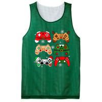 Christmas Santa Elf Gaming Controllers Gamer Xmas Mesh Reversible Basketball Jersey Tank