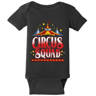 Circus Squad Event Carnival Staff Birthday Party Theme Show Baby Bodysuit