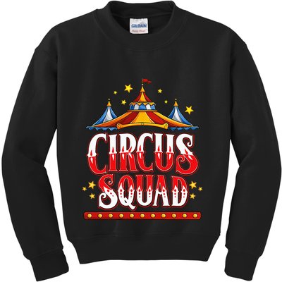 Circus Squad Event Carnival Staff Birthday Party Theme Show Kids Sweatshirt