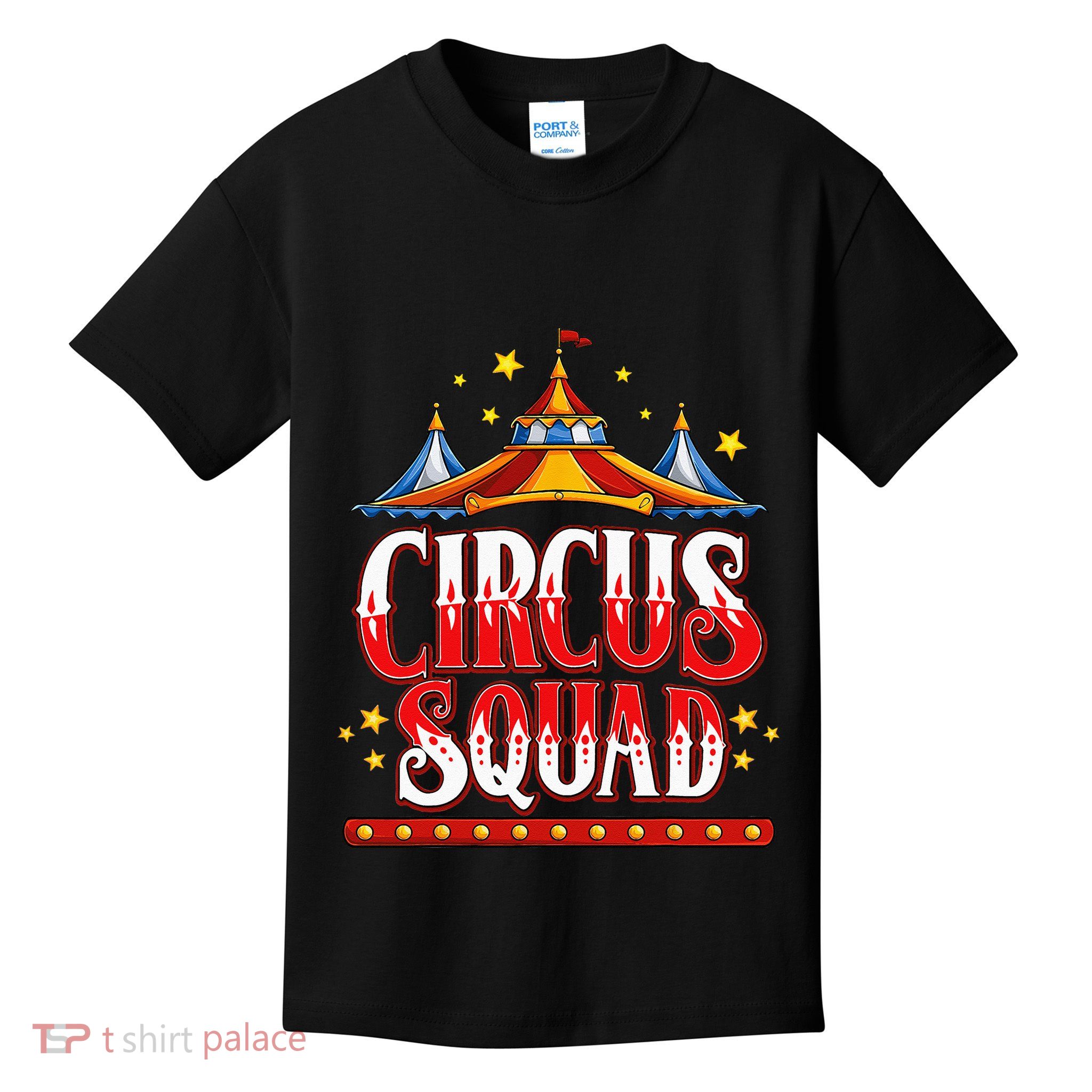 Circus Squad Event Carnival Staff Birthday Party Theme Show Kids T-Shirt