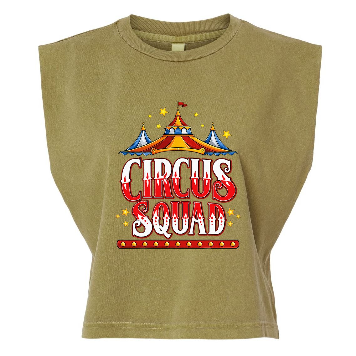 Circus Squad Event Carnival Staff Birthday Party Theme Show Garment-Dyed Women's Muscle Tee