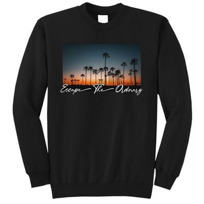 Cute Summer Escape Palm Trees Sunset Vibes Sweatshirt