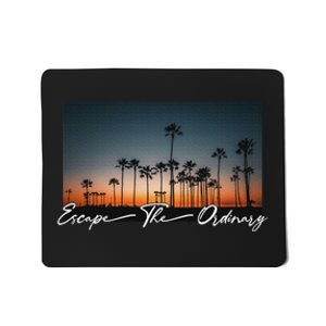 Cute Summer Escape Palm Trees Sunset Vibes Mousepad