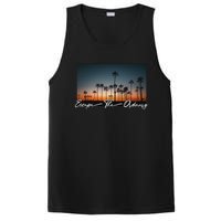 Cute Summer Escape Palm Trees Sunset Vibes PosiCharge Competitor Tank