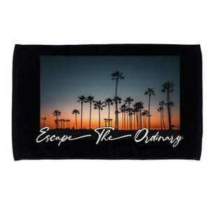 Cute Summer Escape Palm Trees Sunset Vibes Microfiber Hand Towel