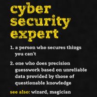 Cyber Security Expert Definition Distressed Computer Geek Gift Ladies PosiCharge Tri-Blend Wicking Tank