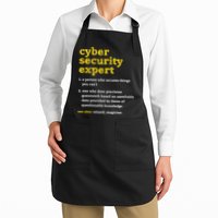 Cyber Security Expert Definition Distressed Computer Geek Gift Apron
