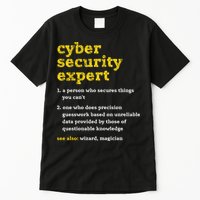 Cyber Security Expert Definition Distressed Computer Geek Gift Tall T-Shirt
