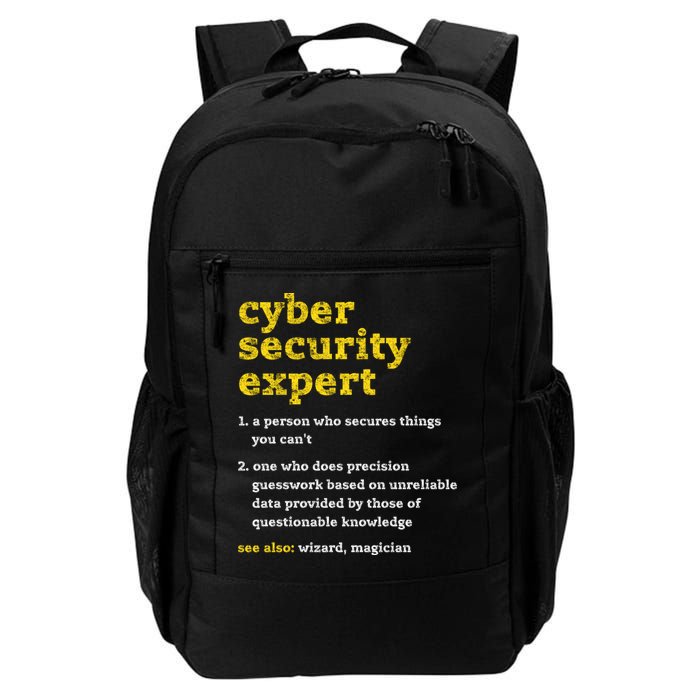Cyber Security Expert Definition Distressed Computer Geek Gift Backpack