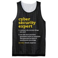 Cyber Security Expert Definition Distressed Computer Geek Gift Mesh Reversible Basketball Jersey Tank
